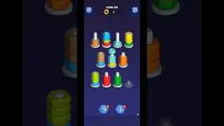 Nut sort - color puzzle game level 126 to 130