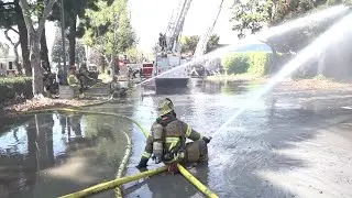 Fire Rips Through Commercial Building | Garden Grove
