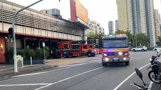QFRS 501A Spare 1103QF 501J 1531QF Responding To Fortitude Valley Fire Alarm 