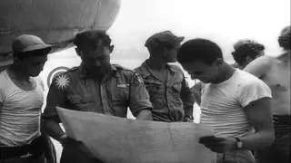 Captain James Green being taken to a hospital in Shingbwiyang, Burma during World...HD Stock Footage