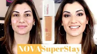 NOVA BASE SUPERSTAY MAYBELLINE | TESTE DE DURAÇÃO EM PELE OLEOSA E ACNEICA | MAY DANCINI