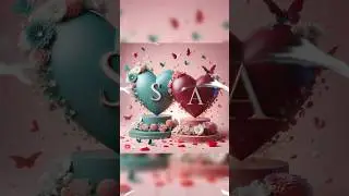 S A romantic couple&rsquo;s name love letter&rsquo;s status, s+a love letter&rsquo;s status video, #rk_hsan @rk_hsan
