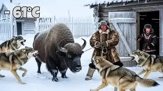 &ndash;61&deg;C Blizzard: 81-Year-Old Widower and Son Fight Off Gray Wolves to Save Their Buffalo
