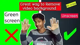 Remove Video background automatically without using green screen | How to use unscreen | crazy trick