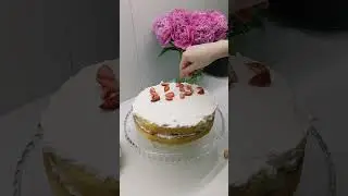 #полуничний торт 🍰 #рецепти #десерти #summer cake