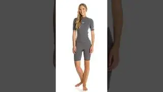 Roxy Women's 2/2MM Syncro Back Zip Short Sleeve Spring Suit | SwimOutlet.com