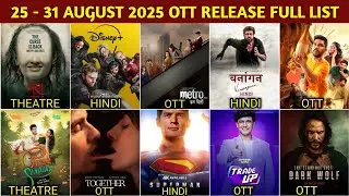 This Week 25 - 31 August OTT Release Movies & Web Series | Thunderbolts Hindi OTT | Netflix, Zee5 