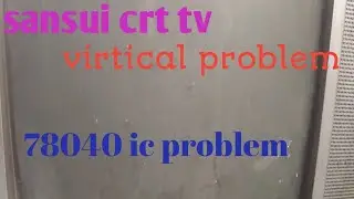 sansui crt tv #Horizontal Line Problem Sansui TV.(Hindi).
