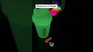Glow-in-the-dark shaker for gaming energy #gfuel #shaker #gaming