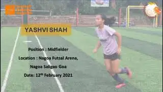 Yashvi Shah - Indian Girl Football Player @ Football Pathway Program