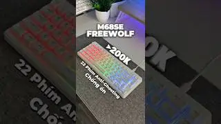 B&agrave;n ph&iacute;m chơi game gi&aacute; rẻ FreeWolf M68SE #keyboard #banphimgaming #banphimcoday #banphimchoigame