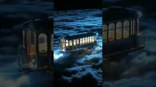 A Train That Exists Only in Dreams. #calmfantasy #dreamloop #healingvisual #nightcalm #ambientshorts