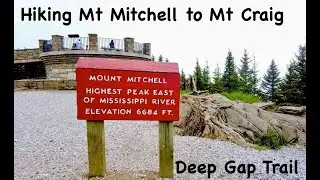 Mt Mitchell NC hiking the Deep Gap Trail to Mt Craig - Best Hiking Trail Near Asheville