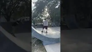 Frontside kickflip on Ollie Up Quarter Pipe #Shorts
