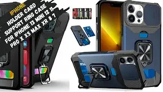 Case holder card support ring cover for iphone 13 mini 12 11 pro x xs max xr 8 7