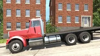 BeamNG Drive - 6x4 Flatbed Truck on East Coast USA Map