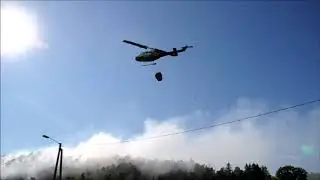 Fire Fighting Helicopter in Action in Norway