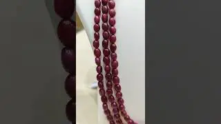 REAL RUBY STONES MALA ₹ - 13,075/- #jewellerydesign #jewellerycollection #rubystone #viral