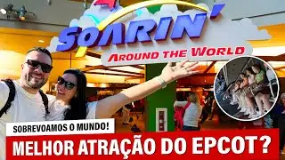 🌍 Soarin no EPCOT! A Melhor Atra&ccedil;&atilde;o do Parque? ✈️