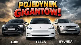 Pojedynek Gigant&oacute;w - kto oszukuje? Tesla Y vs Audi Q4 vs Hyundai Ioniq 5