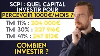 SCPI : Quel montant investir pour b&eacute;n&eacute;ficier d&rsquo;une rente de 1000&euro;/mois ?