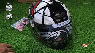 Steelbird Crazy Doe Bluetooth Full Face ISI Certified Helmet for Men with Inner Smoke Sun Shield