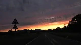 Driving From Upton upon Severn Through Hanley Swan To Malvern, Worcestershire, England