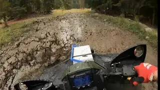 ATV off road trails in beautiful British Columbia, Canada (polaris mudding atv offroad)