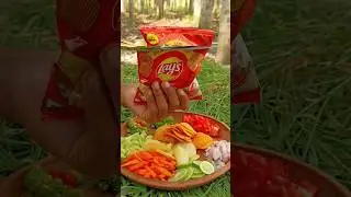 Lays Chips Chaat Recipe | Lays Cocktail Bhel | Crunchy Ten(10) Star Hotel Recipes #shorts #asmr