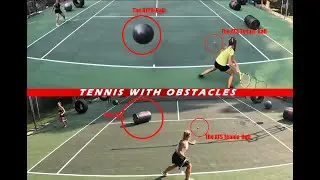 Long #tennis rally with extended #replay !