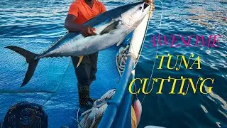 Awesome! True Tuna Fish Cutting and Cooking | Bangladeshi Seafood ASMR | Bong Fish Cutter,