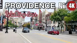 Providence Downtown walking / Rhode Island , USA 🇺🇸, Providence tour 4K |  Visit In The USA