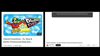 (PARTIAL REUPLOAD) Cuboid Conundrum - Vs. Dave & Bambi: Dimensional Deep End Fantrack