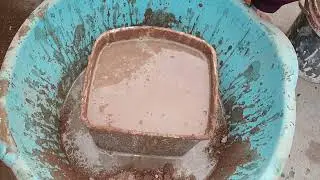ASMR|| Brown Gritty Texture|| 🤎|| Water crumbling || Dirty Texture||video||Asmr|| Tutorial