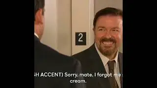 Steve Carrel and Ricky Gervais bloopers on The Office