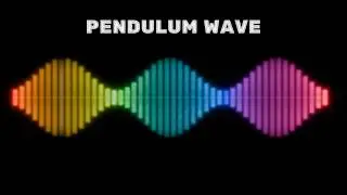 Rainbow pendulum wave - relaxing marimba with polyrhythms - #pendulumwave