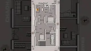 25'&times;50' west facing vastu house plan #vastu #tamil