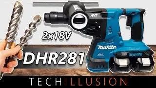 🔥BRUTAL! 36 AKKU KOMBIHAMMER DHR281 IM EXTREMTEST😱 - Makita Akku Kombihammer DHR281 - Review & Test