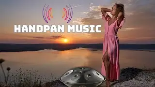 1 Hour Relaxing Handpan Music | Sunset Reflections & Ocean Calm for Study, Meditation, Stress Relief