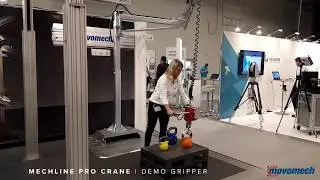 Movomech Mechline Pro Crane handling with Gripper attachment