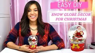 How To Make A Easy DIY Snow Globe| Easy Snow Globe For Cheap