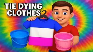 Tie Dying Clothes Gameplay | Satisfying Color Mixing & Design Art Game