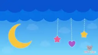 Sleep Lullaby for Babies | Moon, Clouds & Stars Animation | Calm Bedtime Music for Kids | Bimbleyboo