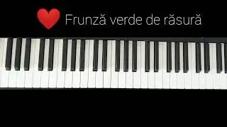 Frunza verde de rasura (Mica metoda de Pian, audio guide). Piano Playing Method (Beginner)