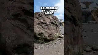 Muka belakang Batu Alien Merapi #wisatajogja #batualienmerapi #lavatourmerapi