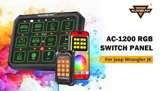 AC-1200 RGB Switch Panel with APP&Remote Control, Toggle/ Momentary/ Pulsed Mode Supported