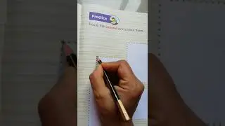Trace and colour square shape