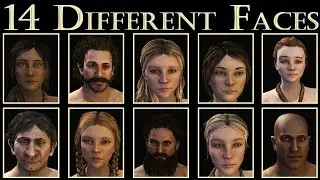 Mount and Blade II Bannerlord - Character Customization - Showcasing 14 Different Faces