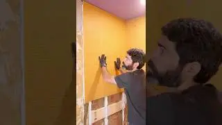 Shower Wall Installation Tip - #shorts #homerepairtutor