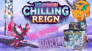 OPENING MY SECOND CHILLING REIGN BOOSTER BOX pt.1 #chillingreign #pokemon